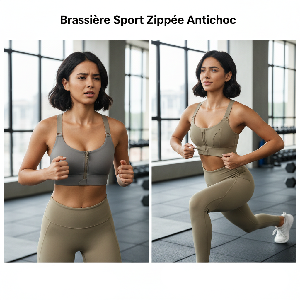 Soutien-Gorge™ Sport Zippée Antichoc
