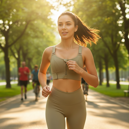 Brassière Sport Zippée Antichoc