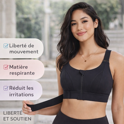 Brassière Sport Zippée Antichoc