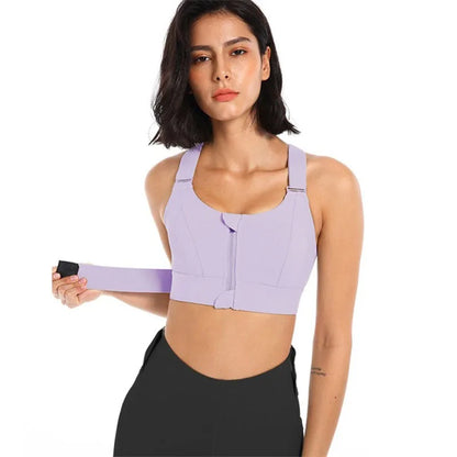 Brassière Sport Zippée Antichoc