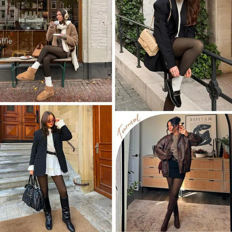 BodyGlow Skin™ 3D – Collants Thermiques Sculptants Haute Taille